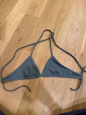 Jolyn Clothing Slate Gray Triangle Bikini Top